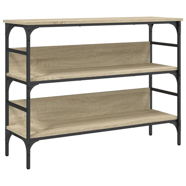 vidaXL Table console ch&ecirc;ne sonoma 100x32x75 cm bois d'ing&eacute;nierie