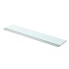 vidaXL Panneaux d'&eacute;tag&egrave;re 2 pcs Verre Transparent 90 x 15 cm