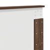 vidaXL Cadre de lit Ch&ecirc;ne brun 200 x 200 cm Bois d'ing&eacute;nierie