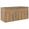 vidaXL Armoire d'&eacute;vier Ch&ecirc;ne artisanal Bois d'ing&eacute;nierie