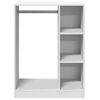 vidaXL Garde-robe blanc 77x48x102 cm bois d'ing&eacute;nierie