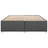 vidaXL Cadre de lit sans matelas gris fonc&eacute; 200x200 cm tissu