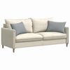 vidaXL Coussins de canap&eacute; 2 pcs Gris clair 60 x 40 cm tissu