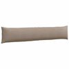 vidaXL Coussins de canap&eacute; 2 pcs Taupe 200 x 40 cm tissu