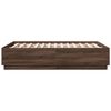 vidaXL Cadre de lit sans matelas ch&ecirc;ne marron 120x190 cm