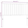 vidaXL T&ecirc;te de lit m&eacute;tal noir 100 cm