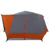 vidaXL Tente Cabane avec toit Gris et orange 400 x 350 x 212 cm
