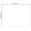 vidaXL Dosserets de cuisine 2 pcs blanc 80x60 cm verre tremp&eacute;