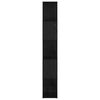 vidaXL Ensemble meuble TV Noir 60 x 24 x 156 cm Bois d'ing&eacute;nierie