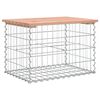 vidaXL Banc de jardin design gabion 63x44x42 cm bois massif de douglas