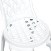 vidaXL Ensemble de tables de jardin 3 pcs Blanc Aluminium coul&eacute;