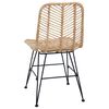 vidaXL Chaise de salle &agrave; manger 2 pcs Naturel 44 x 47 x 85 cm