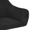 vidaXL Chaises pivotantes &agrave; manger lot de 6 noir velours