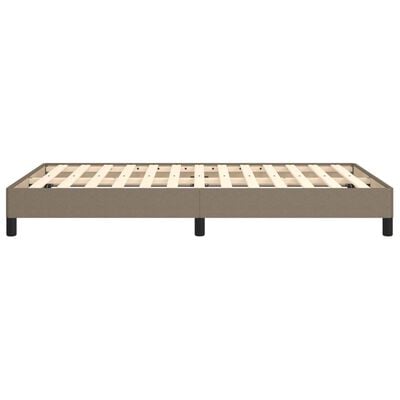 vidaXL Cadre de lit sans matelas taupe 120x200 cm tissu