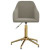 vidaXL Chaise pivotante de salle &agrave; manger Gris clair Velours