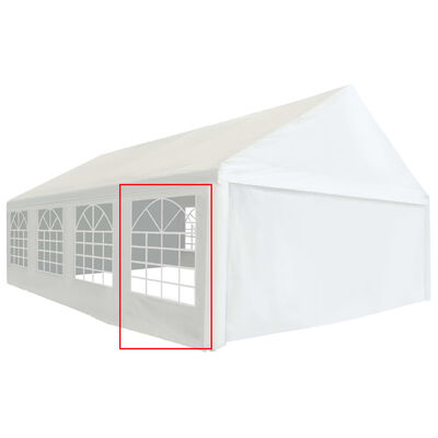 vidaXL Panneau latéral de tente de réception PVC 2x2 m Blanc 550 g/m²