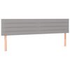 vidaXL Sommier &agrave; lattes de lit et matelas gris clair 120x190 cm tissu