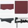 vidaXL Auvent R&eacute;tractable Bordeaux 350 x 200 cm tissu
