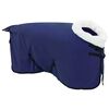 vidaXL Couverture &Eacute;quine Bleu marine 165 cm Fleece polaire