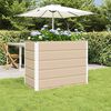 vidaXL Jardini&egrave;re Ivoire 480 x 50 x 45 cm Acier galvanis&eacute;