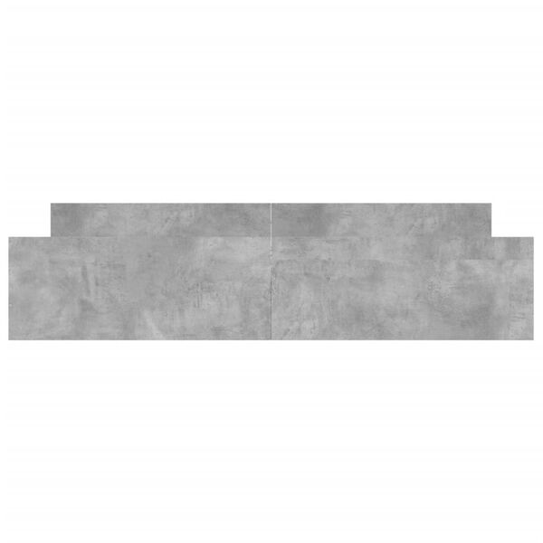 vidaXL Cadre de lit sans matelas gris b&eacute;ton 180x200 cm