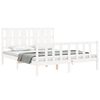 vidaXL Cadre de lit sans matelas blanc 160x200 cm bois de pin massif