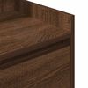 vidaXL Table de chevet avec 2 tiroirs ch&ecirc;ne marron 38x34x80 cm