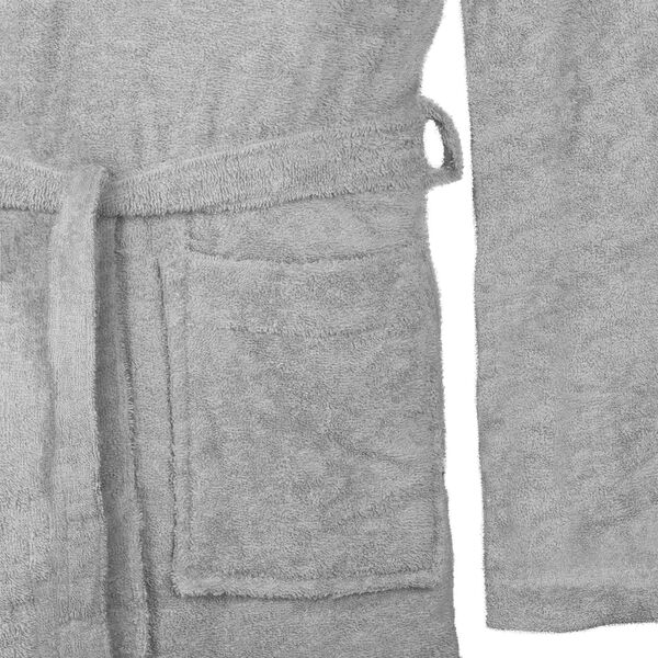 vidaXL Peignoir KINN Gris XXL Coton