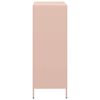 vidaXL Buffet haut rose 68x39x103,5 cm acier