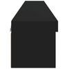 vidaXL Meubles TV avec lumi&egrave;res LED 2 pcs noir 80x30x30 cm
