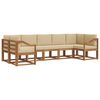 vidaXL Ensemble de canap&eacute;s d'ext&eacute;rieur 7 pcs Naturel et Beige