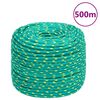 vidaXL Corde de bateau Vert 10 mm 500 m Polypropyl&egrave;ne