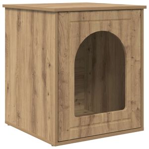 vidaXL Maison pour chat Ch&ecirc;ne artisan 53 x 52 x 62 cm