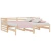 vidaXL Lit coulissant 2x(80x200) cm Bois de pin massif
