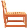 vidaXL Canap&eacute; de jardin cire marron bois de pin massif