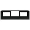 vidaXL Table basse noir 110x50x34 cm bois de pin massif