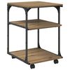 vidaXL Support d'imprimante Ch&ecirc;ne artisanal 43 x 48 x 64 cm