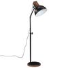 vidaXL Lampadaire 25 W noir 30x30x100-150 cm E27