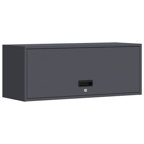 vidaXL Armoire murale pour garage Anthracite 90 x 33 x 35 cm