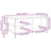 vidaXL Table basse Bois Ancien 100 x 50 x 45 cm Bois d'ing&eacute;nierie