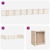 vidaXL Barri&egrave;re pour chien porte pliable 15 panneaux bois de peuplier