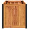 vidaXL Jardini&egrave;re 110x45x44 cm bois massif d'acacia et acier
