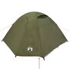 vidaXL Tente de camping &agrave; d&ocirc;me 3 personnes vert olive imperm&eacute;able