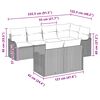 vidaXL Ensemble de canap&eacute; de jardin Gris clair polyrotin