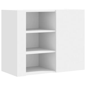 vidaXL Armoire murale blanc 75x35x60 cm bois d'ing&eacute;nierie