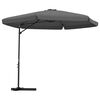 vidaXL Parasol d'ext&eacute;rieur avec poteau en acier 300 cm Anthracite