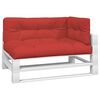 vidaXL Coussins de palette lot de 3 rouge tissu