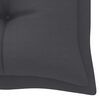 vidaXL Banc de jardin avec coussin anthracite 175 cm Teck massif