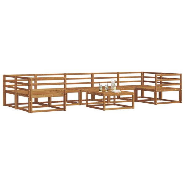 vidaXL Ensemble de canap&eacute;s d'ext&eacute;rieur 8 pcs Naturel