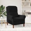 vidaXL fauteuil Noir 76 x 94 x 102 cm Velours